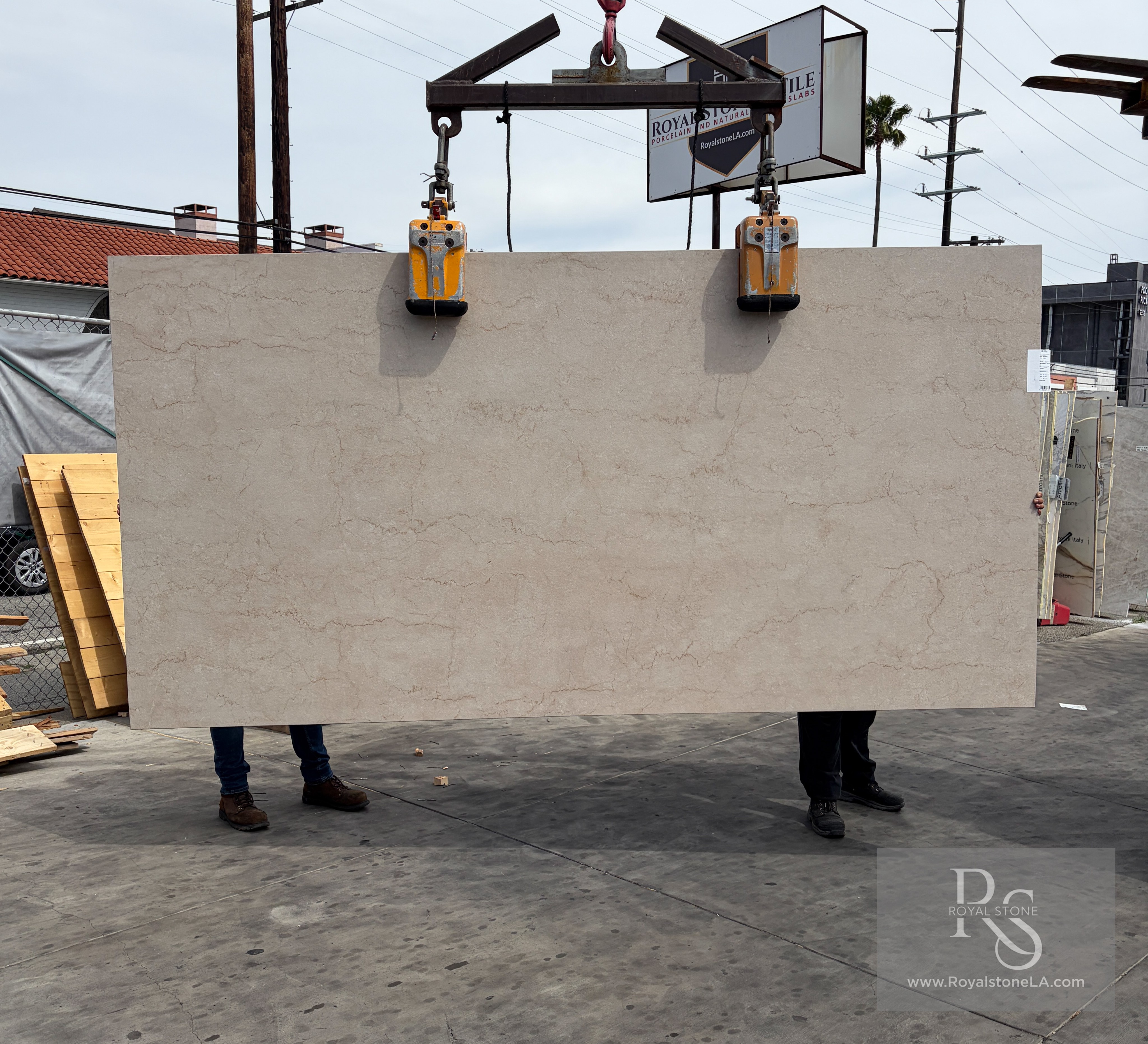 Botticino Italian porcelain slab