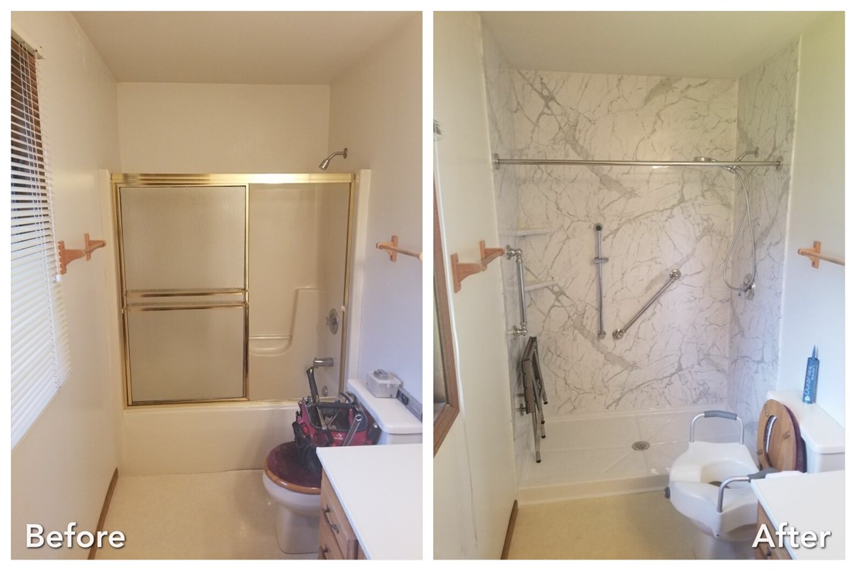 Before and after: Accessibility Conversion in Patchogue, Suffolk County